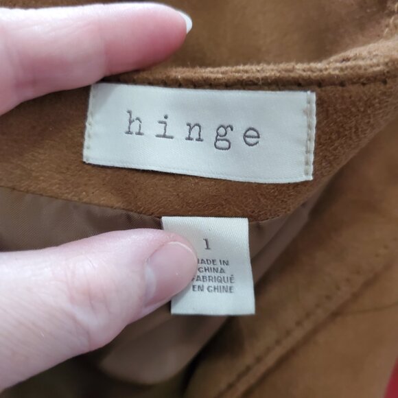 Nordstrom Hinge Faux Suede Mini Skirt with Pockets - Size 1(10/12) - Picture 5 of 6